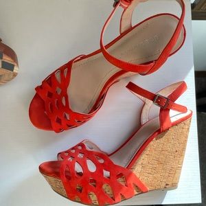 BCBGeneration Strappy Wedges